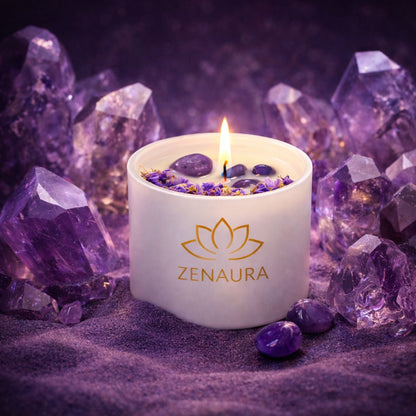 ZenAura - Amethyst Lavender Candle