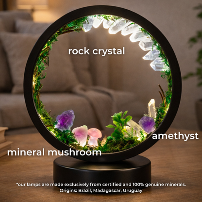 ZenAura – Mineral Forest Lamp