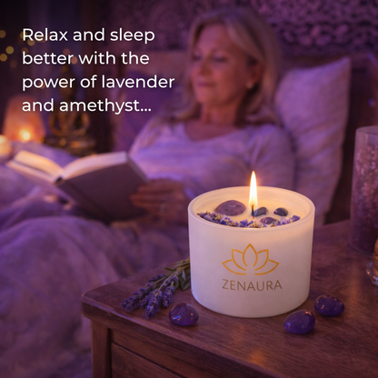 ZenAura - Amethyst Lavender Candle