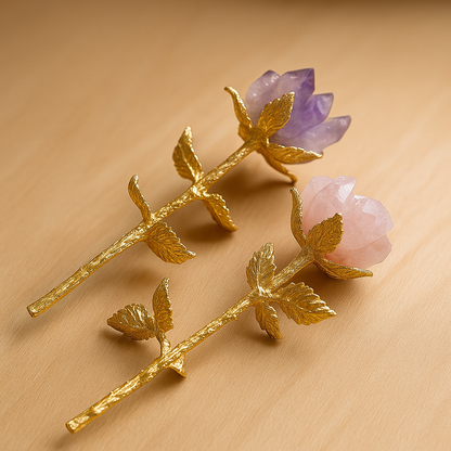 ZenAura – Rose Quartz Rose zenaurastones.com