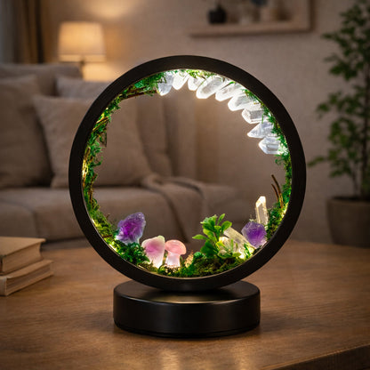 ZenAura – Mineral Forest Lamp