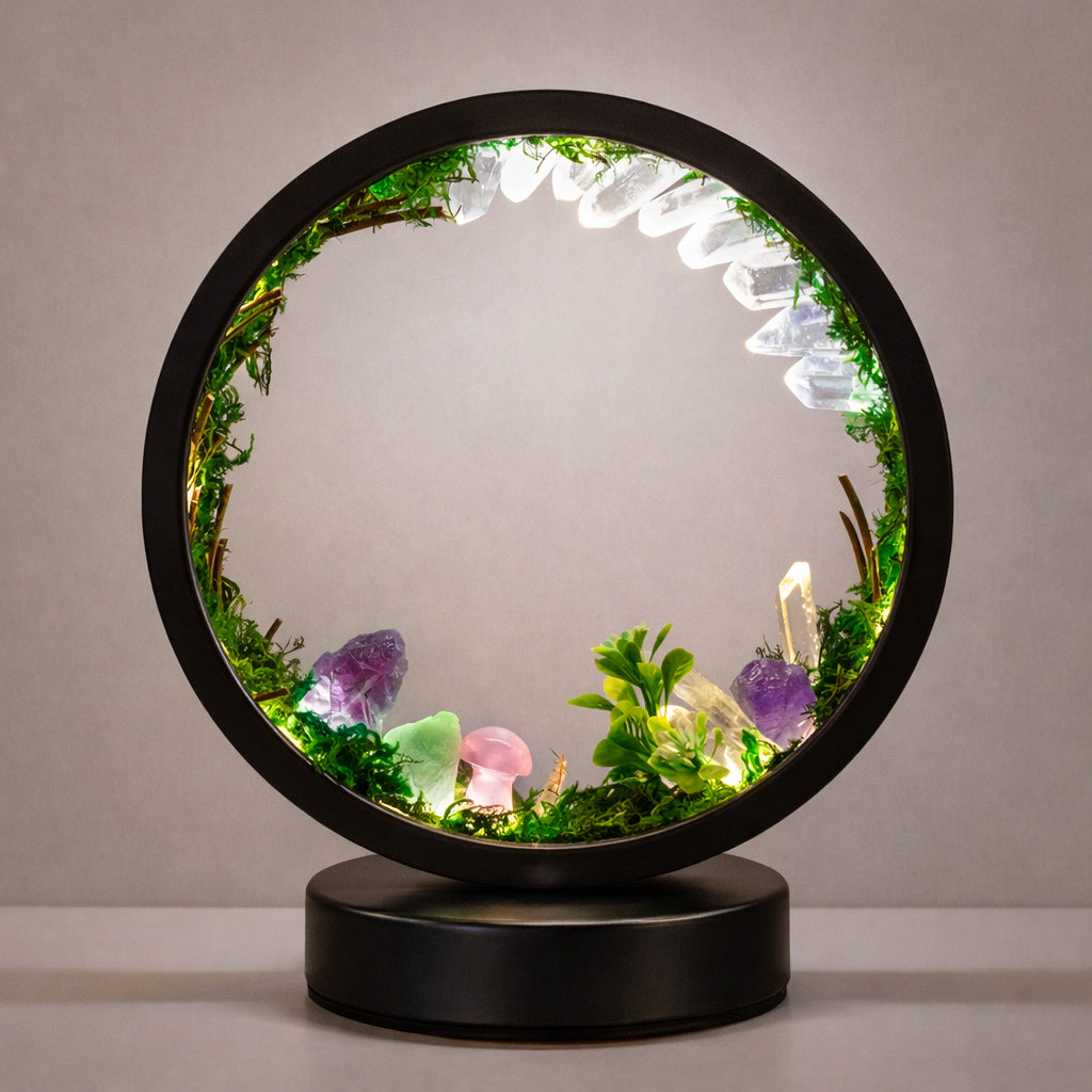 ZenAura – Mineral Forest Lamp